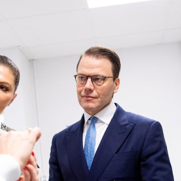 Le prince Daniel et la princesse Victoria de Suède ont visité le "Medicon Village" à Lund, le 30 janvier 2020.