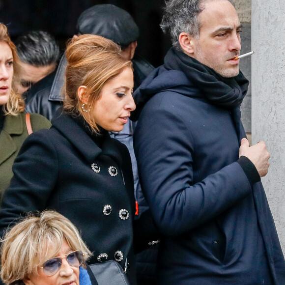 Obsèques de Sébastien Demorand à la Coupole du crématorium du cimetière du Père-Lachaise à Paris, France, le 31 janvier 2020.