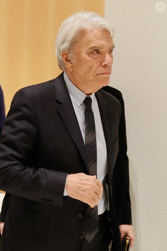 Exclusif - Bernard Tapie - Sorties de l'audience des réquisitoires du procès Tapie au tribunal de Grande Instance de Paris, le 01 avril 2019.