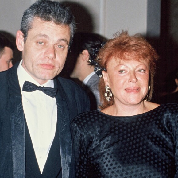 Régine et son fils Lionel Rotcage en 1988.