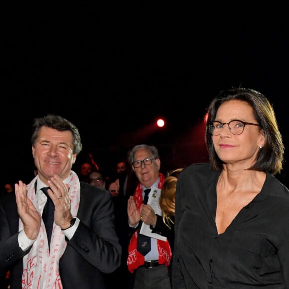 Exclusif - Christian Estrosi, le maire de Nice, la princesse Stéphanie de Monaco et ses filles Pauline Ducruet et Camille Gottlieb durant l'ouverture de la 9eme édition de la "New Generation" à Monaco le 1 février 2020. © Bruno Bebert/PRM/Bestimage