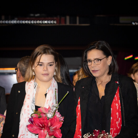 Exclusif - Camille Gottlieb, la princesse Stéphanie de Monaco la princesse - Ouverture de la 9ème édition de la "New Generation" à Monaco le 1 février 2020. © Olivier Huitel/PRM/Bestimage