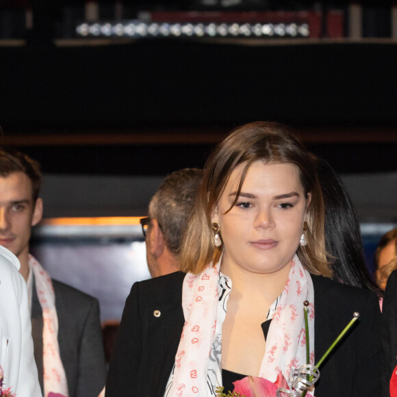 Exclusif - Pauline Ducruet, Camille Gottlieb, la princesse Stéphanie de Monaco - Ouverture de la 9ème édition de la "New Generation" à Monaco le 1 février 2020. © Olivier Huitel/PRM/Bestimage