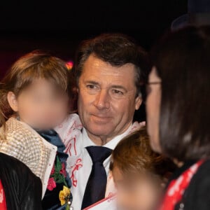 Exclusif - Christian Estrosi avec sa femme Laura Tenoudji et leur fille Bianca - Ouverture de la 9ème édition de la "New Generation" à Monaco le 1 février 2020. © Olivier Huitel/PRM/Bestimage