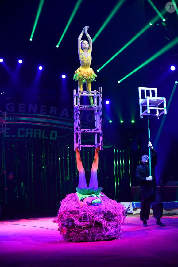 Exclusif - La Troupe acrobatique de Anhui durant l'ouverture de la 9eme édition de la "New Generation" à Monaco le 1 février 2020. © Bruno Bebert/PRM/Bestimage