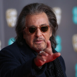 Al Pacino lors de la 73ème cérémonie des British Academy Film Awards (BAFTA) au Royal Albert Hall à Londres, Royaume Uni, le 2 février 2020.