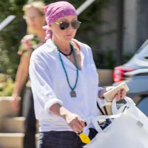 Exclusif - Shannen Doherty et sa mère Rosa sont allées faire du shopping à Malibu, le 26 juillet 2016.