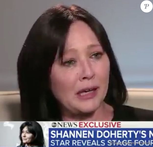 Shannen Doherty invitée de l'émission "Good Morning America". Le 4 février 2020.