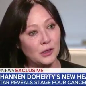 Shannen Doherty invitée de l'émission "Good Morning America". Le 4 février 2020.