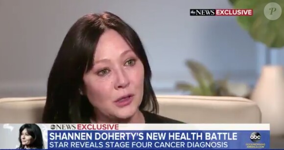 Shannen Doherty invitée de l'émission "Good Morning America". Le 4 février 2020.