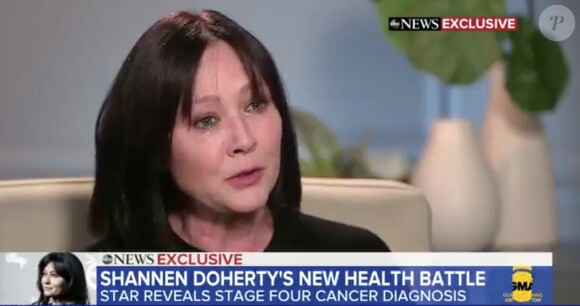Shannen Doherty invitée de l'émission "Good Morning America". Le 4 février 2020.