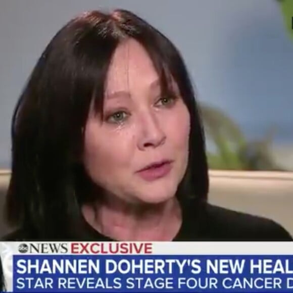 Shannen Doherty invitée de l'émission "Good Morning America". Le 4 février 2020.