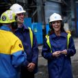 Le prince William, duc de Cambridge, Catherine Kate Middleton, duchesse de Cambridge lors d'une visite de l'usine Tata Steel à Port Talbot, pays de Galles le 4 février 2020.