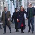 Le prince William, duc de Cambridge, Catherine Kate Middleton, duchesse de Cambridge lors d'une visite aux Royal National Lifeboat Institution (RNLI) à Swansea le 4 février 2020.