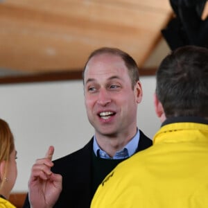 Le prince William, duc de Cambridge, Catherine Kate Middleton, duchesse de Cambridge, lors d'une visite de la station de sauvetage RNLI Mumbles près de Swansea dans le sud du Pays de Galles le 4 février 2020.