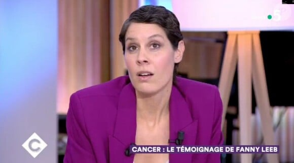 Fanny Leeb invitée dans "C à vous", le 4 févruer 2020 sur France 5