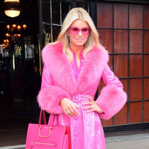 Jessica Simpson quitte l'hôtel The Bowery à New York. Le 4 février 2020.