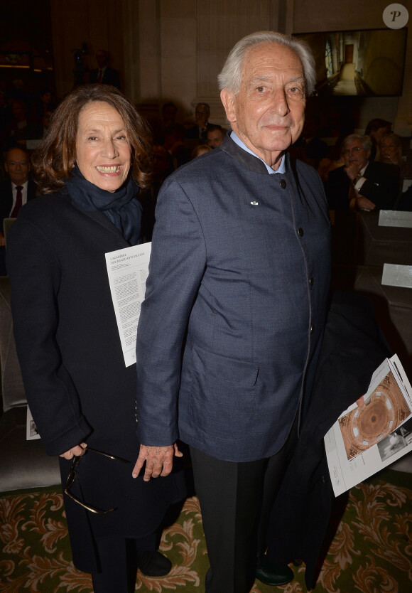 Le prince Michel de Grèce et la princesse Marina de Grèce lors de la cérémonie d'installation de F.Mitterrand à l'académie des Beaux-Arts à Paris, France, le 5 février 2020. © Veeren/Bestimage