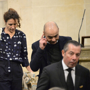 Mazarine Pingeot Mitterrand et son mari Didier Le Bret lors de la cérémonie d'installation de Frédéric Mitterrand à l'académie des Beaux-Arts à Paris, France, le 5 février 2020. © Veeren/Bestimage