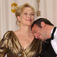 Jean Dujardin et Meryl Streep lors de la cérémonie des Oscars de 2012.