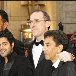 Sami Bouajila, Roschdy Zem, Jamel Debbouze et Rachid Bouchareb aux Oscars en 2007.