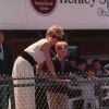 Diana et son fils Harry au Grand Prix de Silverstone en 1994.