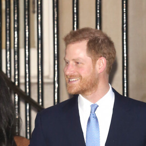 Le prince Harry, duc de Sussex, et Meghan Markle, duchesse de Sussex, en visite à la Canada House à Londres le 7 janvier 2020.