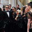 Rooney Mara et Joaquin Phoenix lors de la 92ème cérémonie des Oscars 2020 au Hollywood and Highland à Los Angeles, Californie, Etats-Unis, le 9 février 2020.