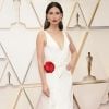 Lily Aldridge assiste aux 92e Oscars, au Dolby Theatre, habillée d'une robe Ralph Lauren Collection. Hollywood, Los Angeles, le 9 février 2020.