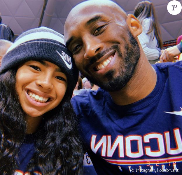 Kobe Bryant avec sa fille Gianna, le 3 mars 2019.