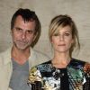 Eric Lartigau et Marina Fois au défilé Lous Vuitton printemps-été 2018. Le 3 octobre 2017. @Alban Wyters/ABACAPRESS.COM