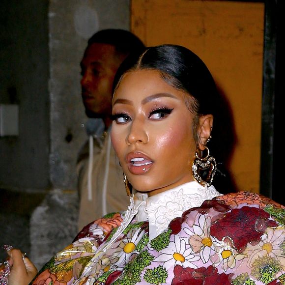 Nicki Minaj et son mari Kenneth Petty arrivent à la Park Avenue Armory pour assister au défilé Marc Jacobs. New York, le 12 février 2020.