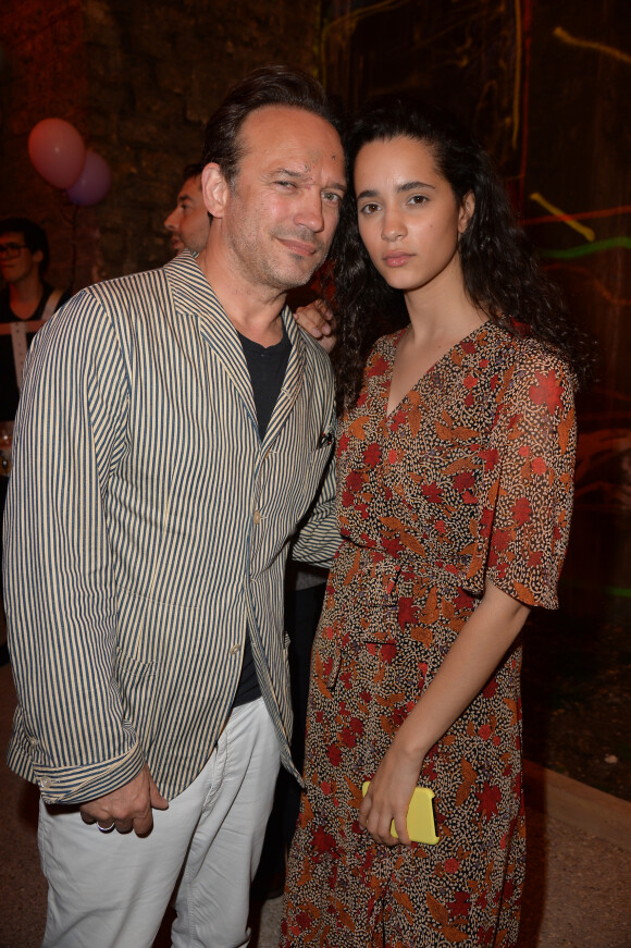 Vincent Perez et sa fille Iman Perez lors de de la soirée Tod's x Alber Elbaz "Happy Moment" au Palais de Tokyo à Paris, France, le 2 juillet 2019.