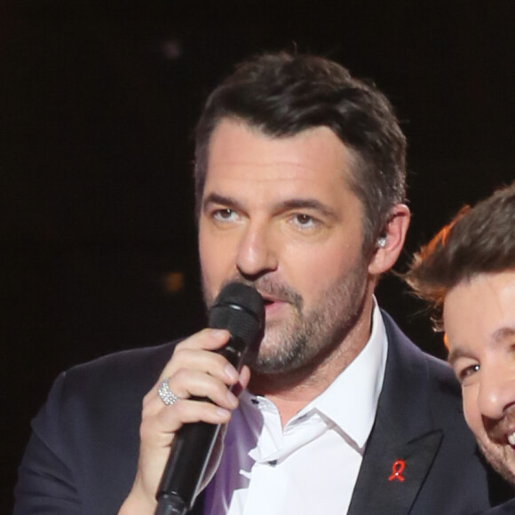 Exclusif - Arnaud Ducret, Bruno Guillon - People sur le plateau de l'émission TV "Toujours ensemble, notre raison d'être" à l'occasion du Sidaction 2018 au Casino de Paris. Le 24 mars 2018 © Christophe Clovis-Cyril Moreau / Bestimage