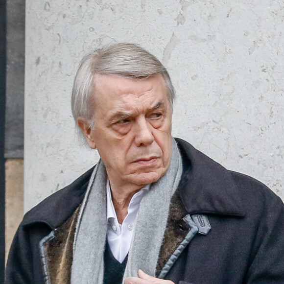 Salvatore Adamo - Obsèques de Sébastien Demorand à la Coupole du crématorium du cimetière du Père-Lachaise à Paris, France, le 31 janvier 2020.