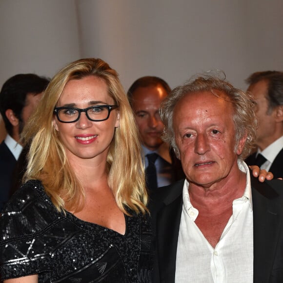 Didier Barbelivien et sa femme Laure Barbelivien lors du traditionnel gala au profit de l'association Fight Aids Monaco, présidée par la princesse Stéphanie de Monaco à la salle des Etoiles au Sporting de Monaco à Mont-Carlo, Monaco, le 10 Juillet 2015.