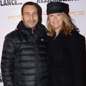 Zinedine Soualem et sa compagne Caroline Faindt - After-party du film "Toute ressemblance..." organisée par Five Eyes Production au club Le Tribunal à Paris, ,le 25 novembre 2019. © Rachid Bellak/Bestimage