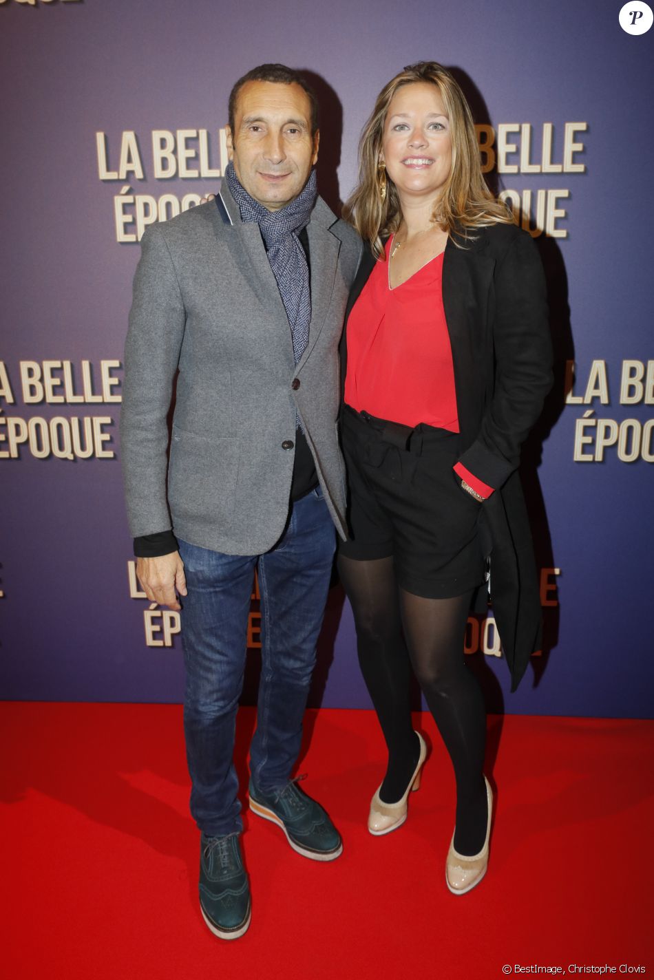 Zinedine Soualem Et Sa Compagne Caroline Faindt Avant Premiere Du Film La Belle Epoque Au Gaumont Capucines A Paris Le 17 Octobre 2019 C Christophe Clovis Purepeople