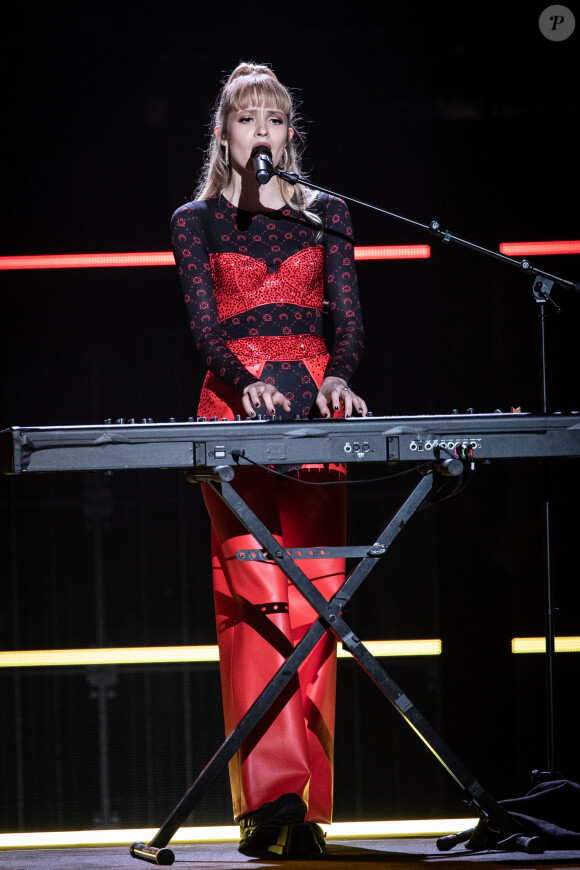 La chanteuse Angèle (Angèle Van Laeken) (lauréate Concert de l'année pour "Brol Tour") - 35ème cérémonie des Victoires de la musique à la Seine musicale de Boulogne-Billancourt, le 14 février 2020. © Cyril Moreau/Bestimage