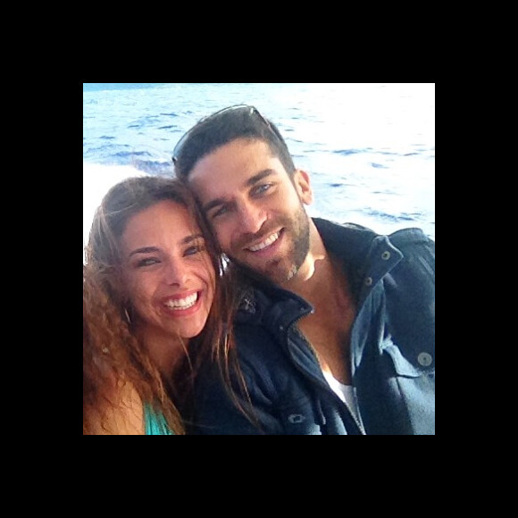 Marine Lorphelin souriante auprès de Christophe, photo Instagram du 28 juin 2019