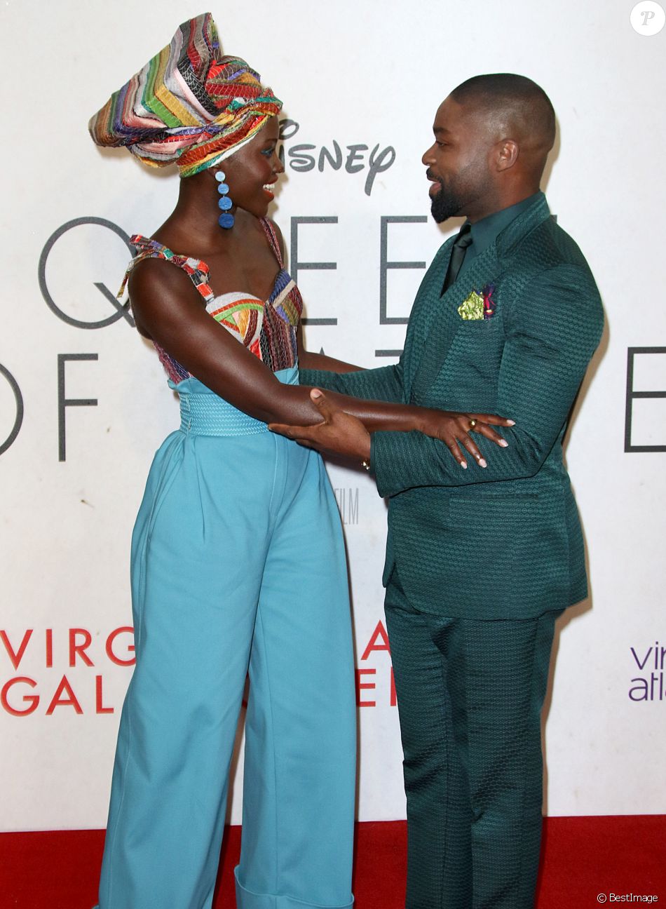 Lupita Nyong o Et Son Mari Lupita Nyong'o et David Oyelowo à l'avant-première du film Queen of Katwe  lors du festival du film de Londres. Le 9 octobre 2016 - Purepeople