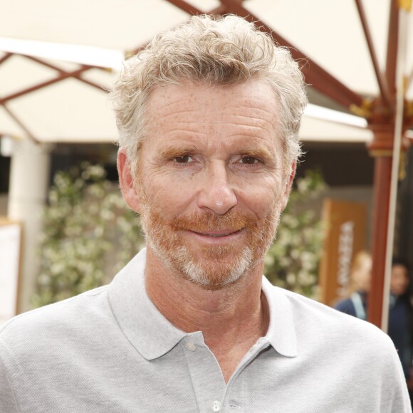 Denis Brogniart au village lors des internationaux de France de tennis de Roland Garros, Jour 3, à Paris le 29 mai 2018.