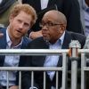 Le prince Harry et le prince Seeiso du Lesotho au concert caritatif de la Fondation "Sentebale" au Kensington Palace à Londres, le 28 juin 2016.