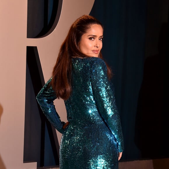 Salma Hayek - People à la soirée "Vanity Fair Oscar Party" après la 92ème cérémonie des Oscars 2020 au Wallis Annenberg Center for the Performing Arts à Los Angeles, le 9 février 2020.