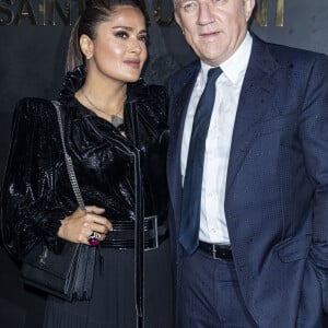 Salma Hayek et son mari François-Henri Pinault - Photocall du défilé de mode PAP printemps-été 2020 "Saint Laurent" à Paris, le 24 septembre 2019 © Olivier Borde / Bestimage