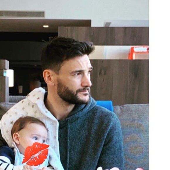 Hugo Lloris et son fils Léandro sur Instagram, le 6 février 2020.