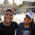 Giannis Antetokounmpo et sa compagne Mariah au Vatican le 21 juillet 2018, photo Instagram.   