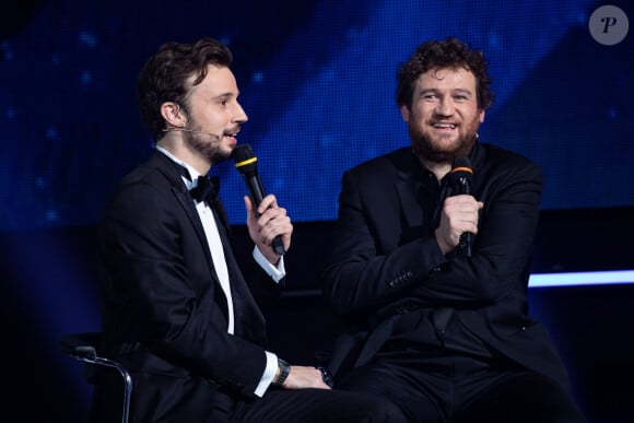 Exclusif - Tom Villa et Olivier de Benoist - Enregistrement de l'émission "Le grand show de l'humour - Les 50 comiques préférés des français 2020" au Palais des Sports de Paris, qui sera diffusée le 22 février sur France 2. Le 10 février 2020 © Cyril Moreau / Bestimage