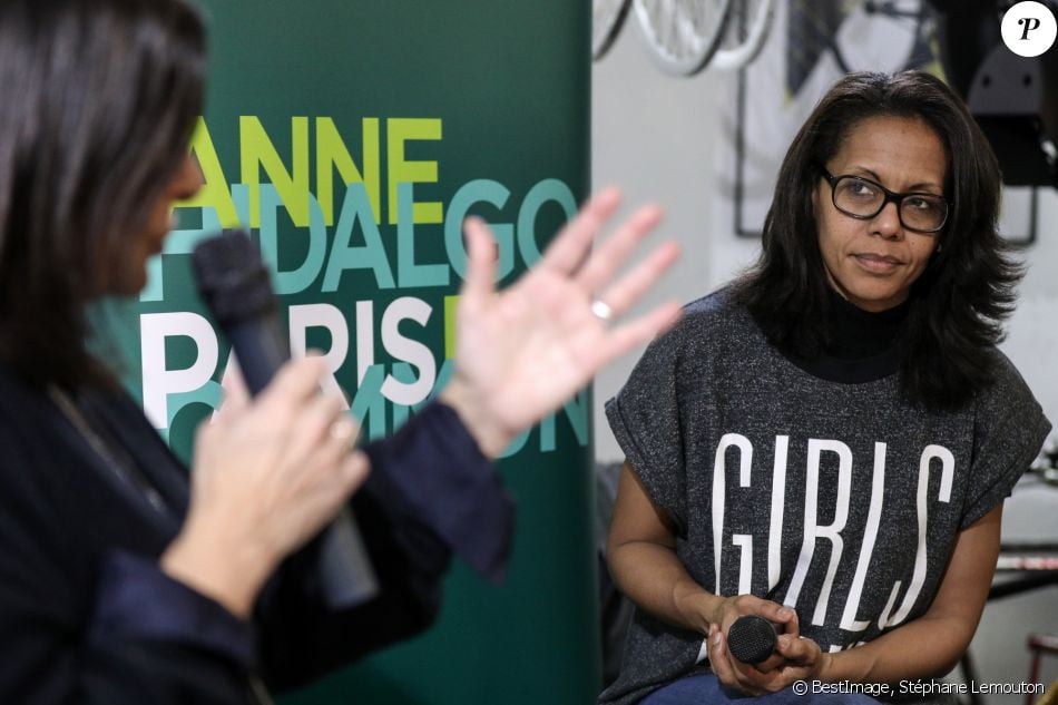 Audrey Pulvar - Anne Hidalgo, maire de Paris, donne une ...