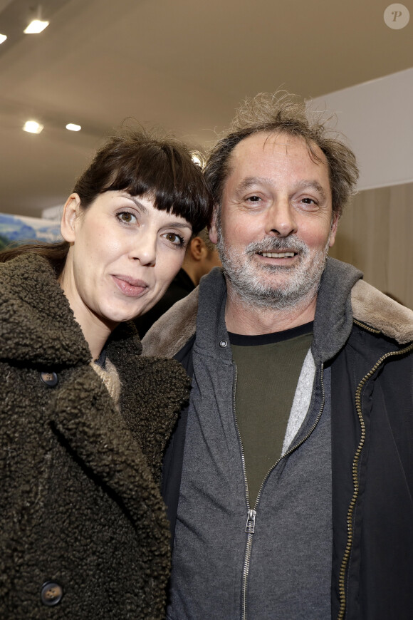 Christophe Aléveque et sa compagne Serena Reinaldi - Salon du livre de Paris porte de Versailles le 14 mars 2019. © Cédric Perrin/Bestimage